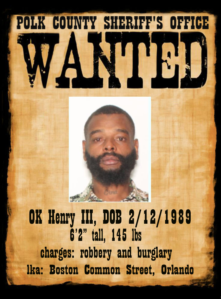 Wanted poster for OK Henry III