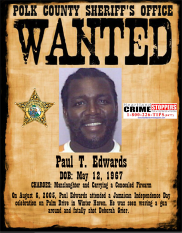 Paul Edwards- WANTED POSTER